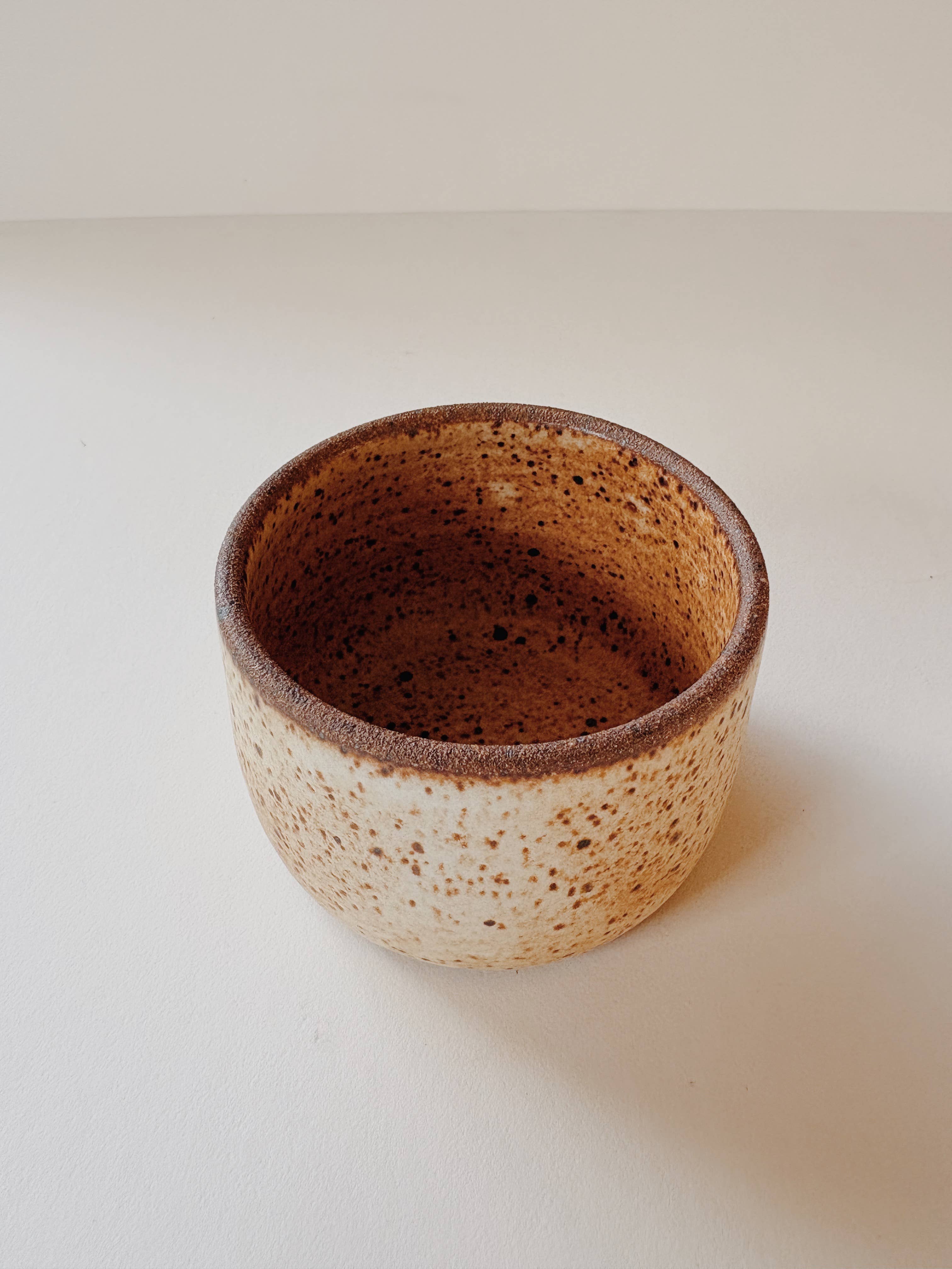 Raw Rim Salt Cup and Spoon