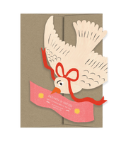 Love You Bird Die Cut Card