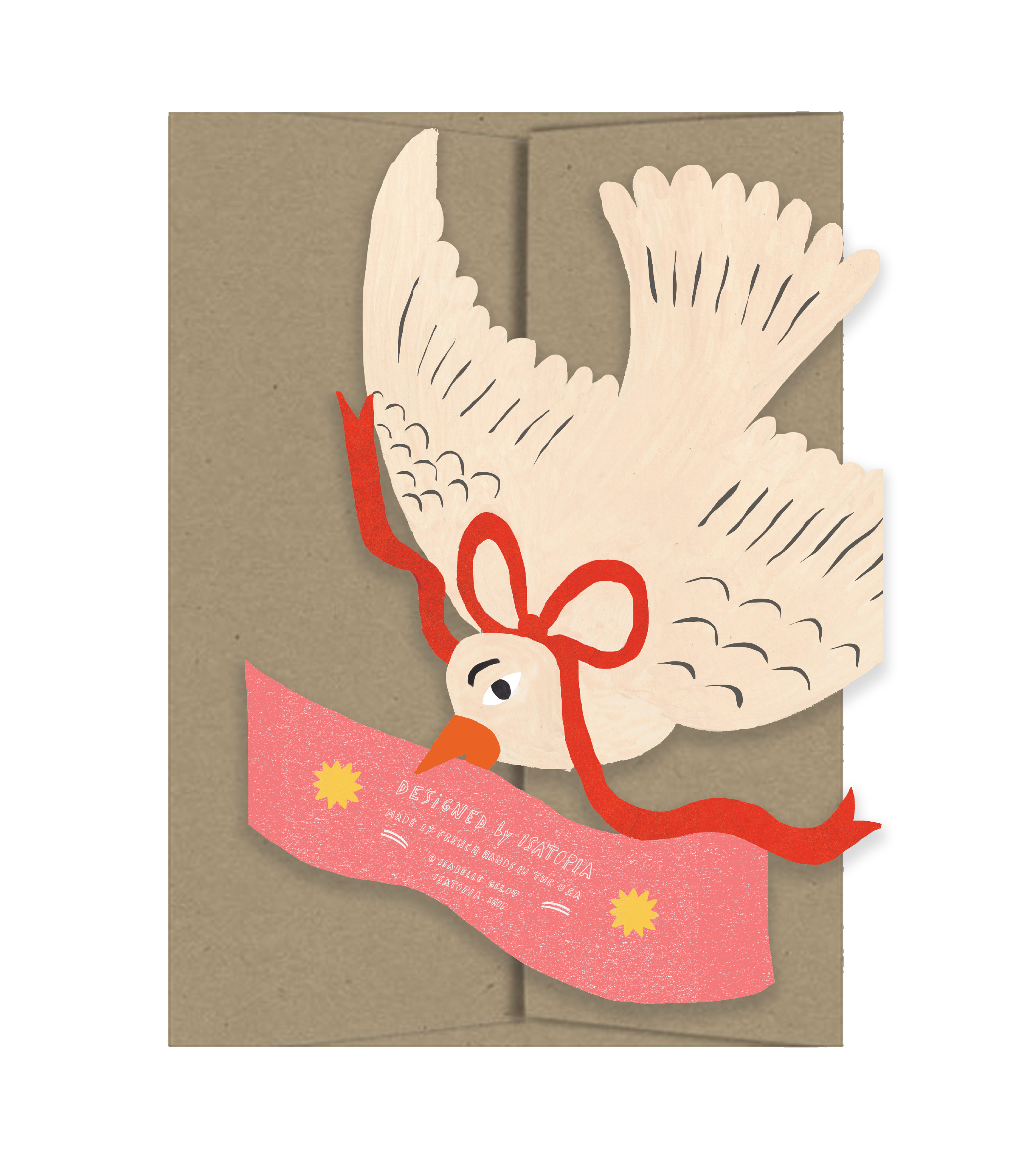 Love You Bird Die Cut Card