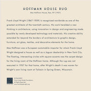 Frank Lloyd Wright Hoffman House Rug 500 Piece Puzzle with Shape,
