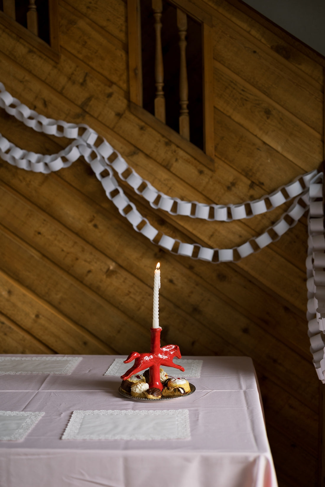 Dala Horse Ceramic Candlestick Holder