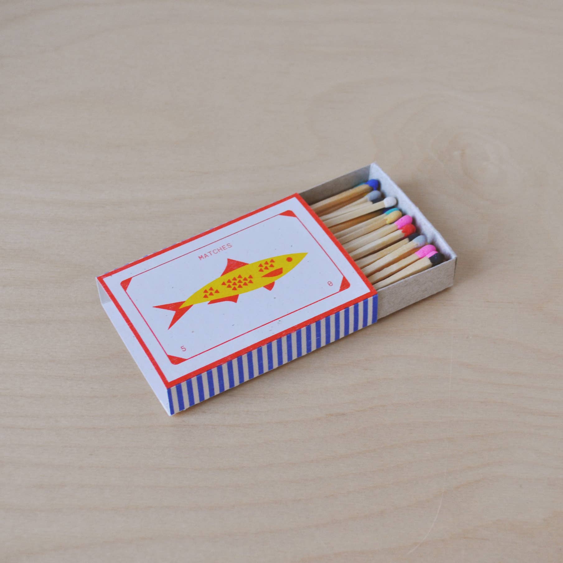 Fish Risograph Printed Matchbox