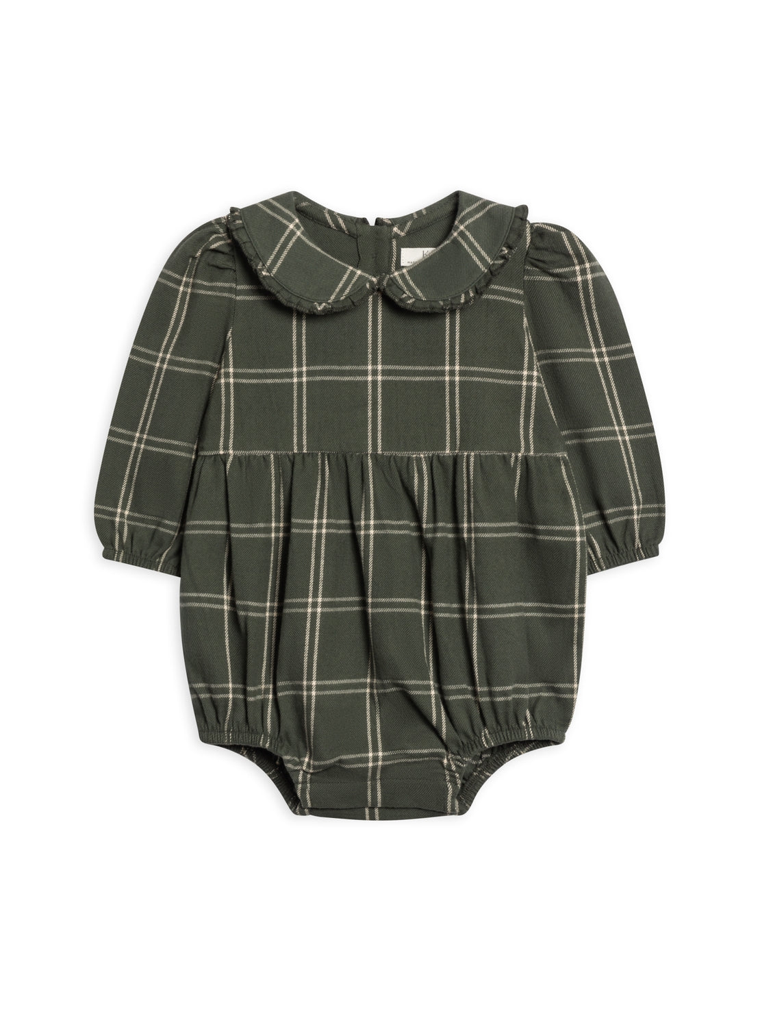 Aven Flannel Bubble Collared Romper