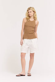 Ruffle Pleat Shorts