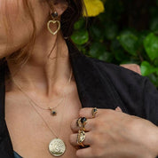 Starburst Necklace - Black Onyx/Gold