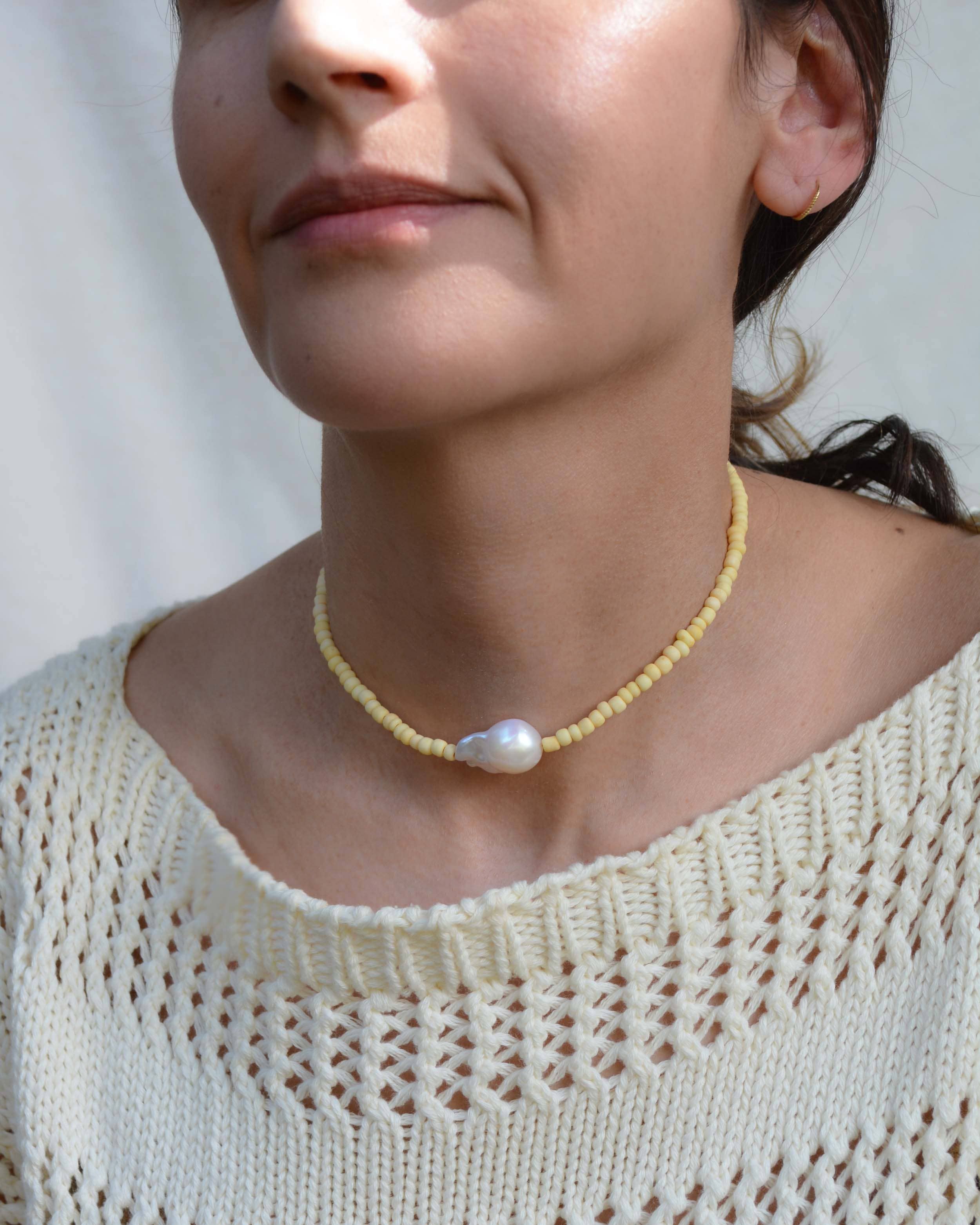 Gemma Pearl Necklace - Assorted Colors