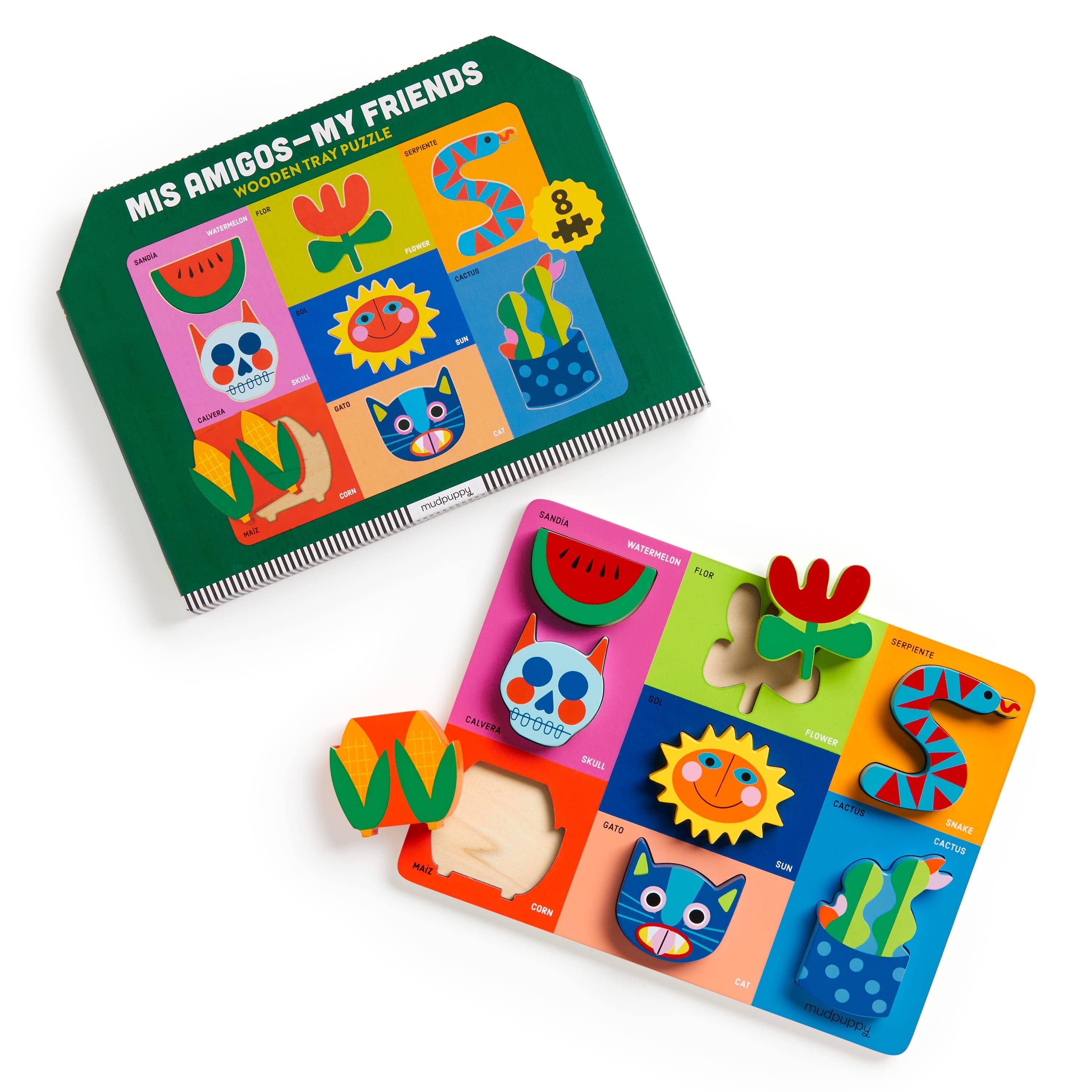 Mis Amigos-My Friends Wooden Tray Puzzle