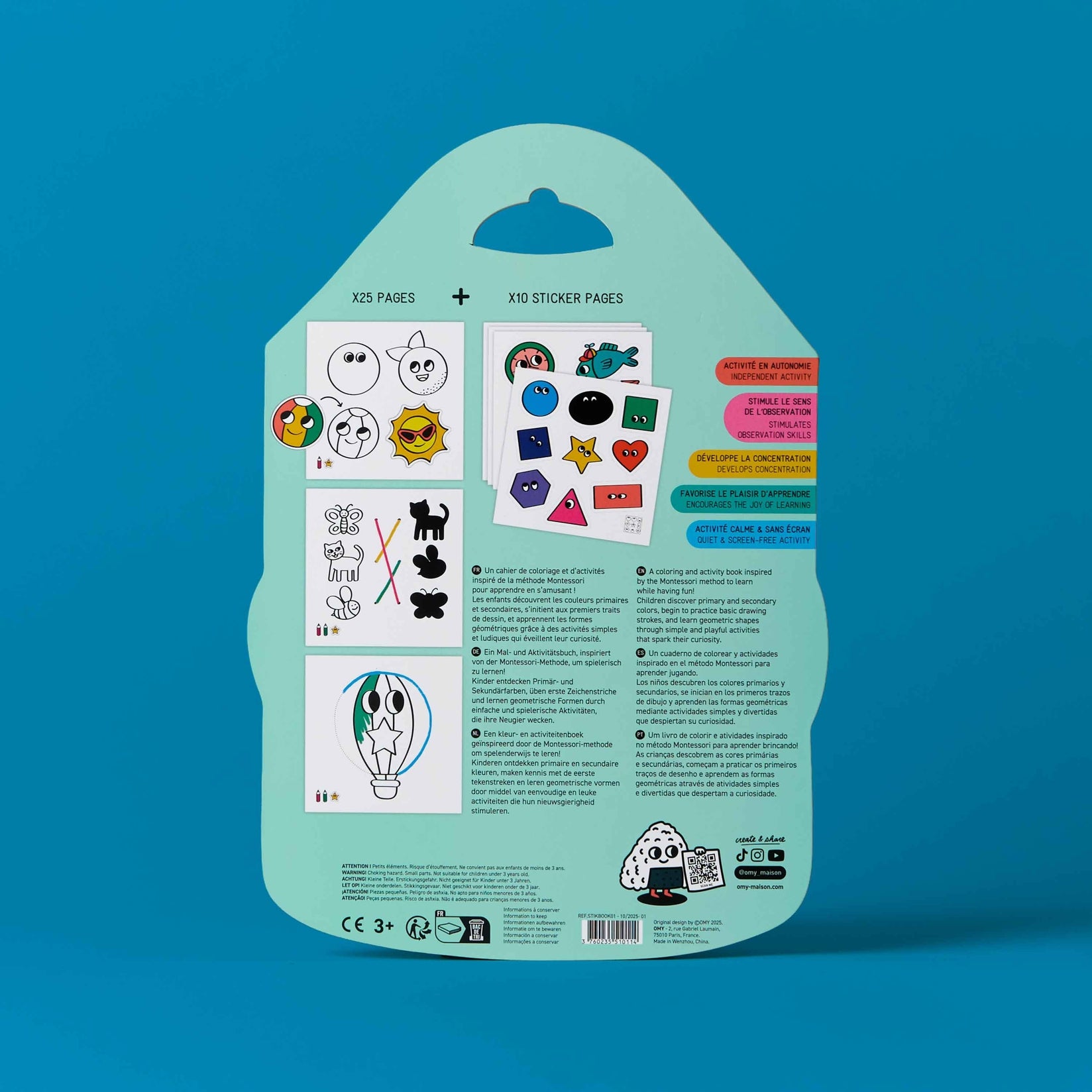 Montessori Stickers Book