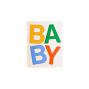 Baby Block Letters Card