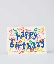 Happy Birthday Streamers Card