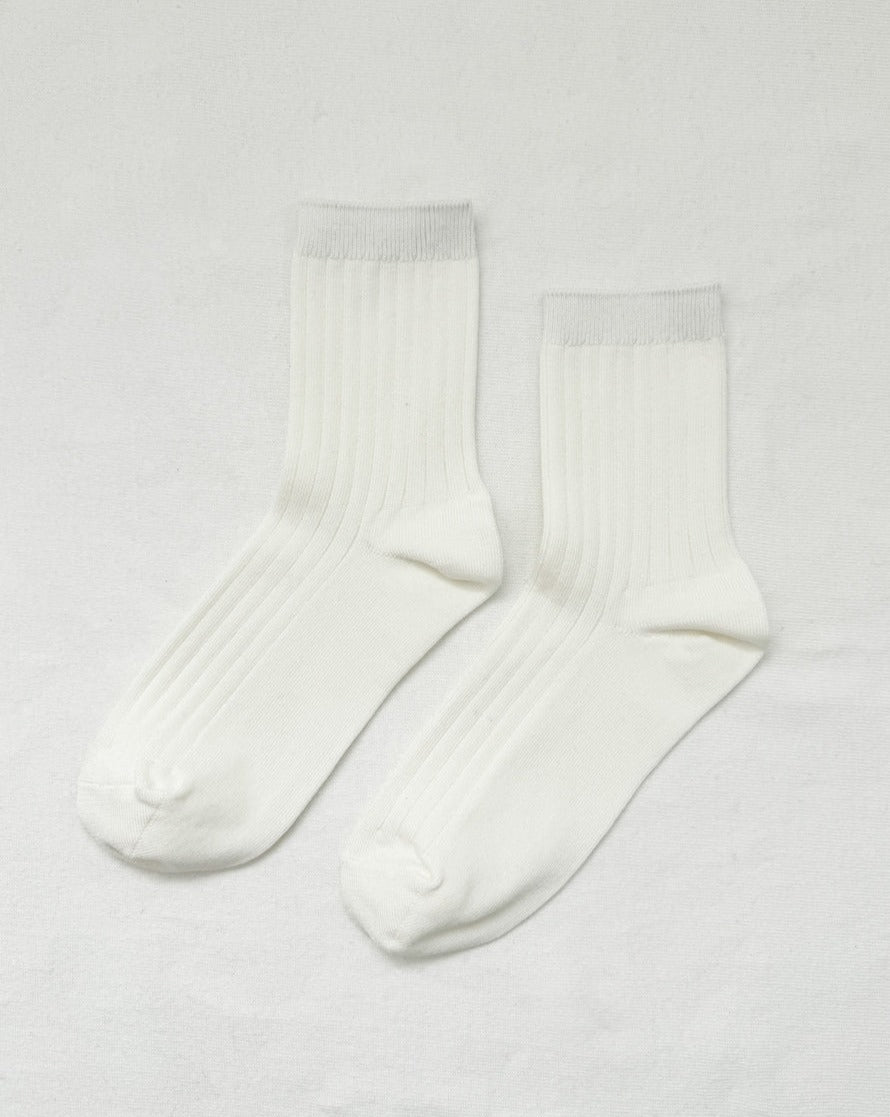 Classic White Her Socks