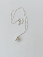 Bell Flower Charm Necklace - Sterling Silver