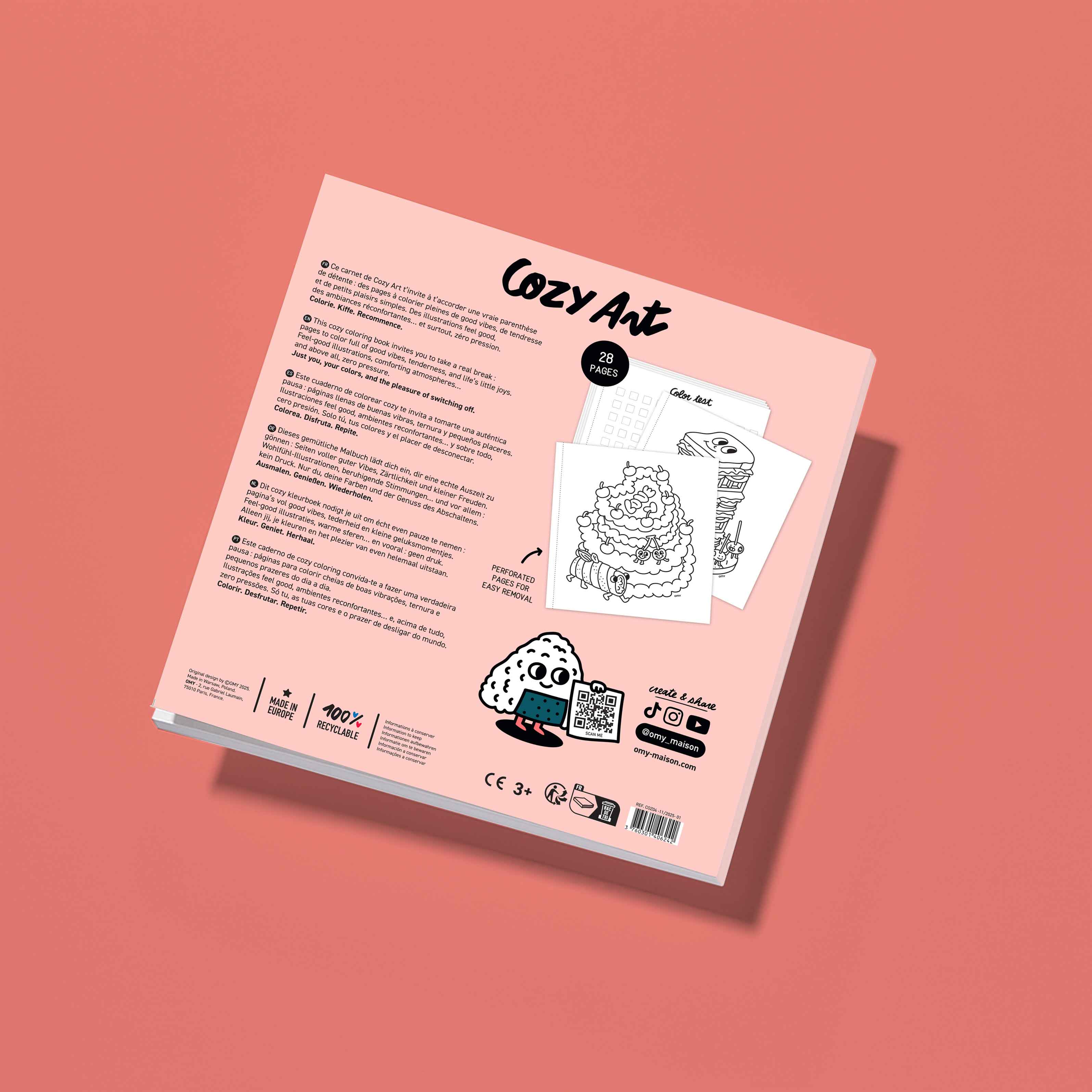 Cozy Art Coloring Book
