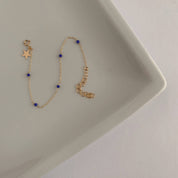 Lluvia Bracelet - Gold Filled / Lapis