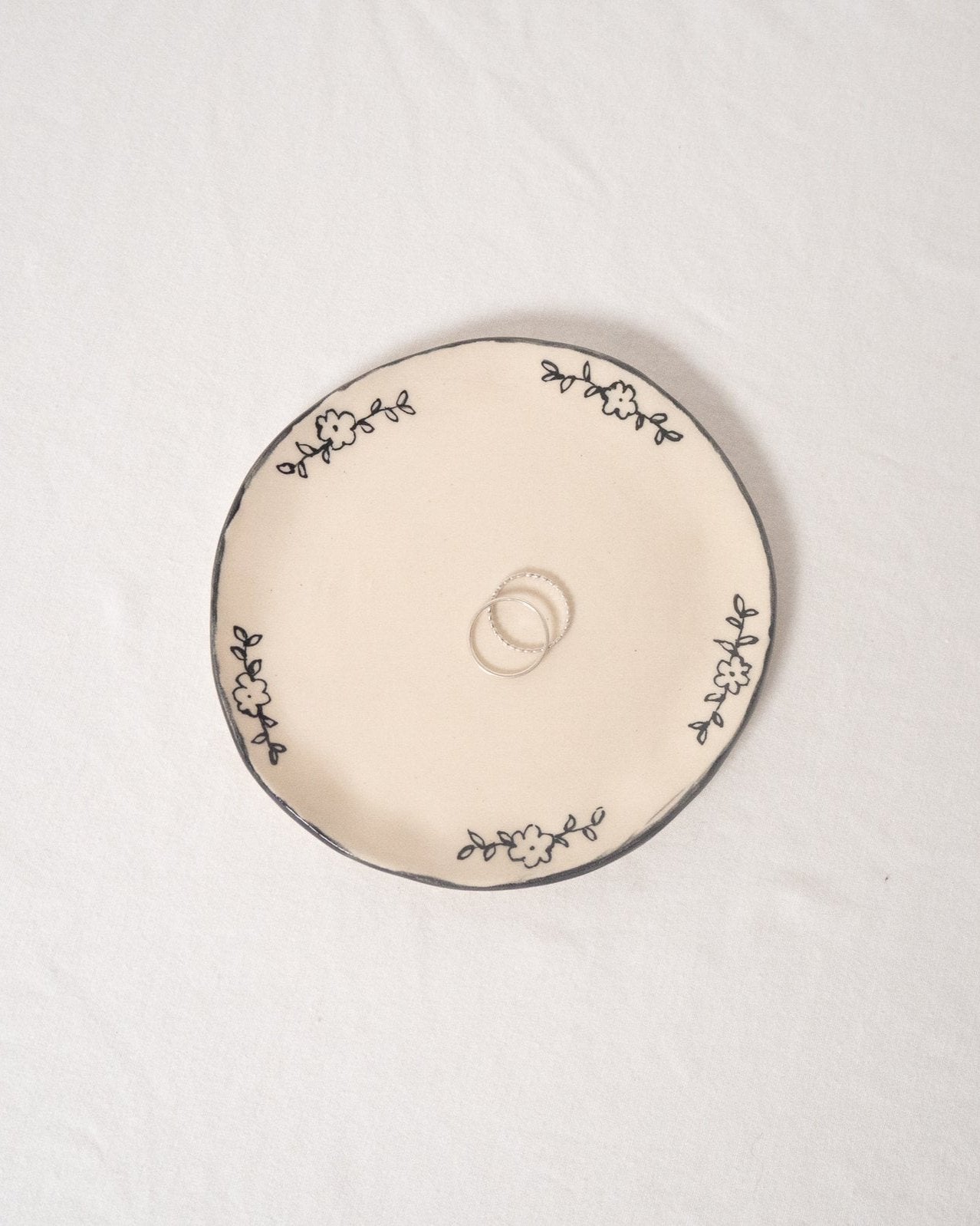 Ivy Catchall Plate - Black