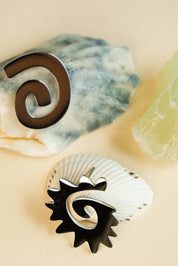 Caracol & Espiral Silver Studs