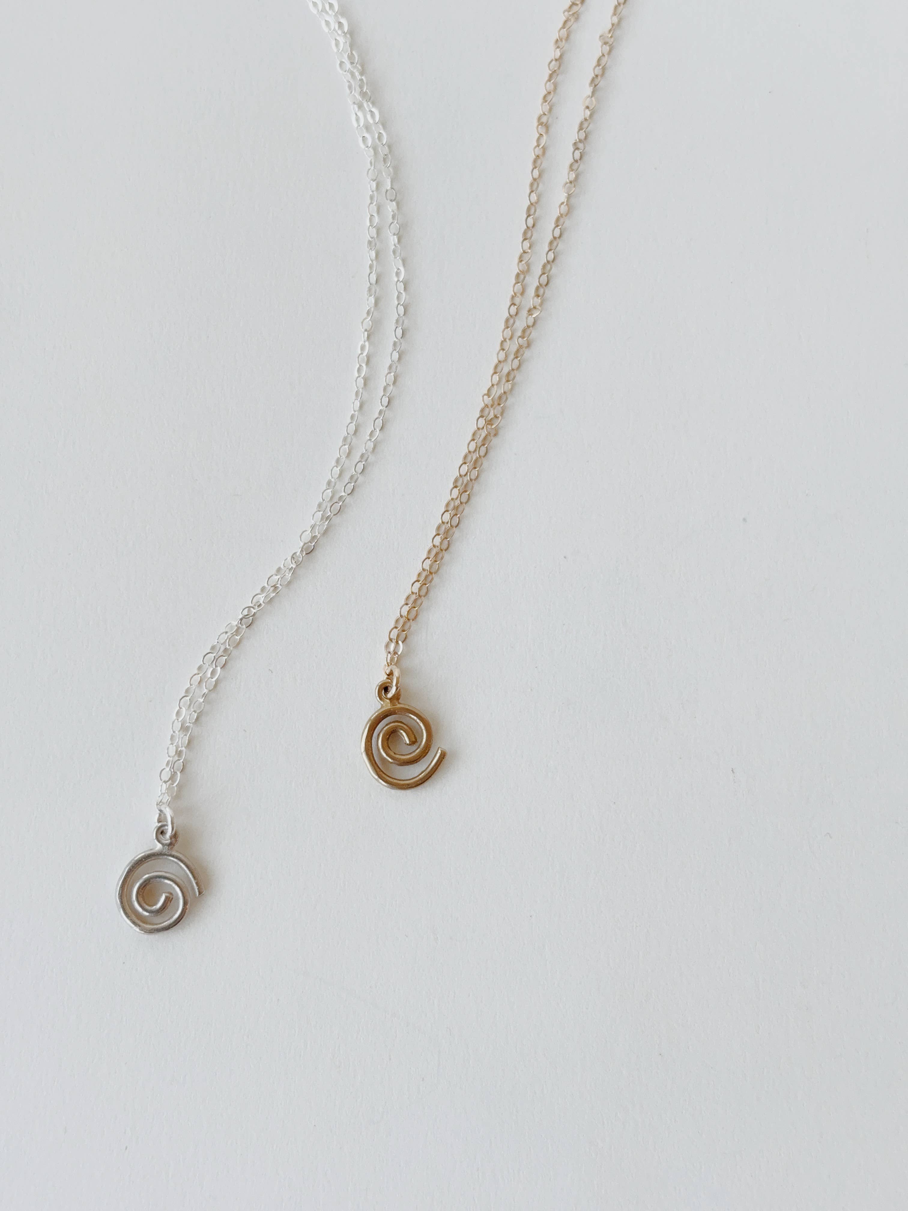 Spiral Charm Necklace