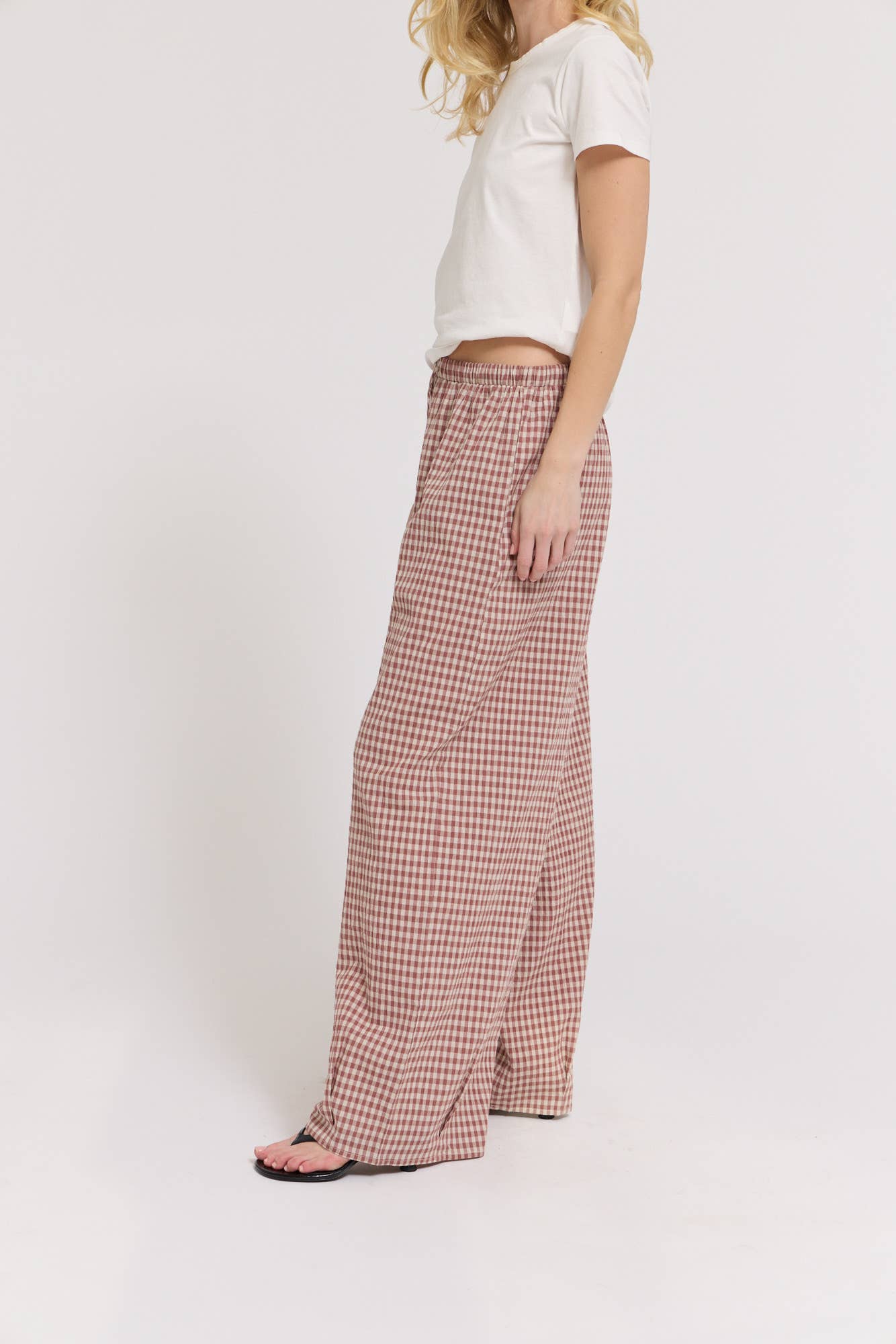 Relaxed Eyelet Pants