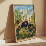 Desert Floral Yucca Cactus Print