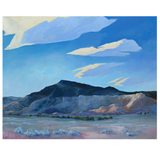 Light and Shadow Desert Cliff Art Print