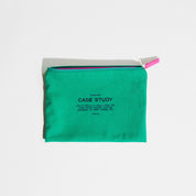 Washed Cotton Zipper Pouch
