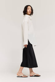 Oversized Round Hem Shirt