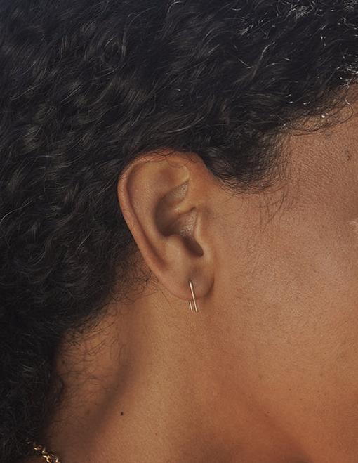 Gold U Shaped Earrings Local Nomad