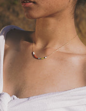 Prisma Necklace - Rose/Lime
