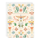 Western Toile Birthday Card