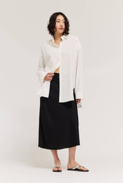 Oversized Round Hem Shirt