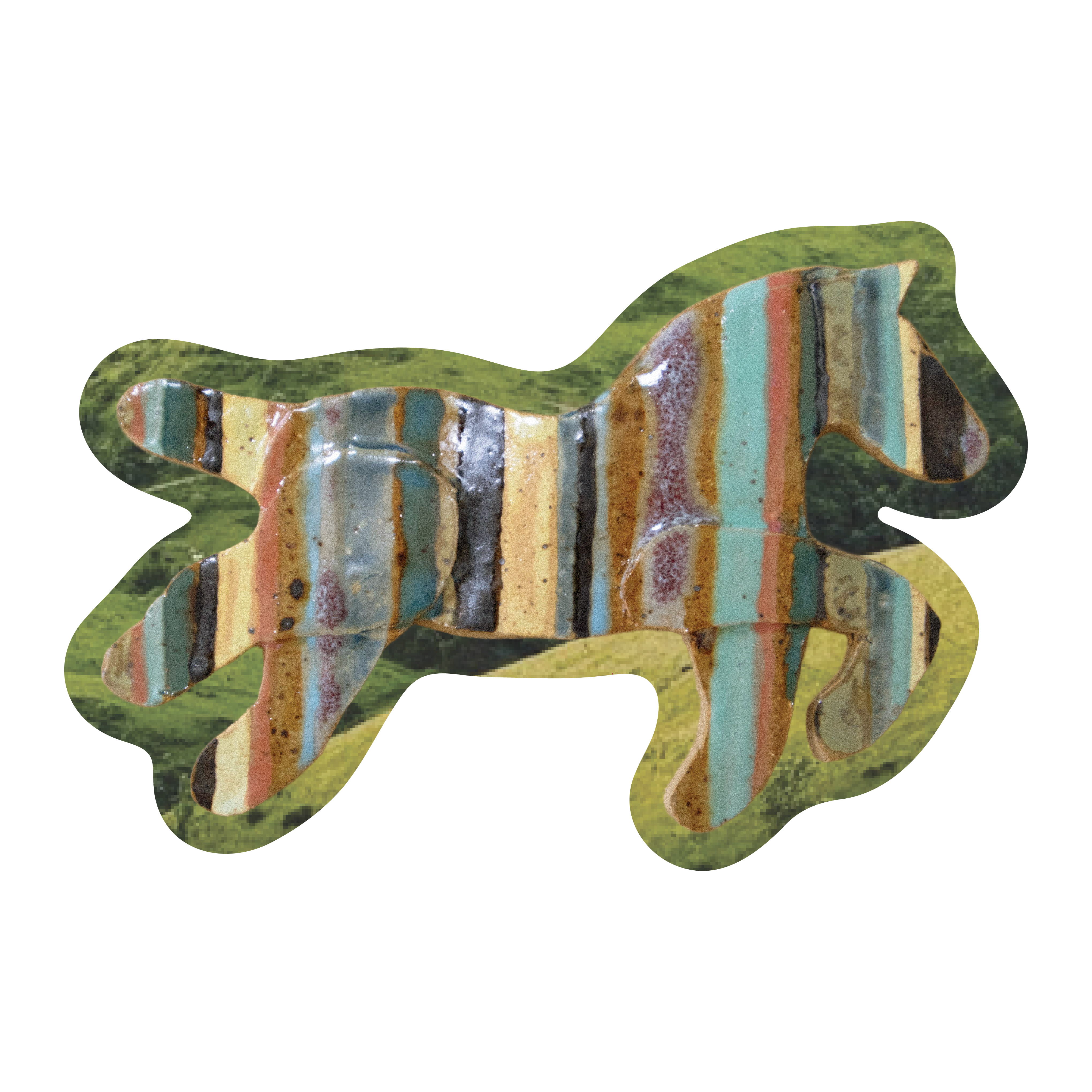 Multi Striped Horse! Sticker