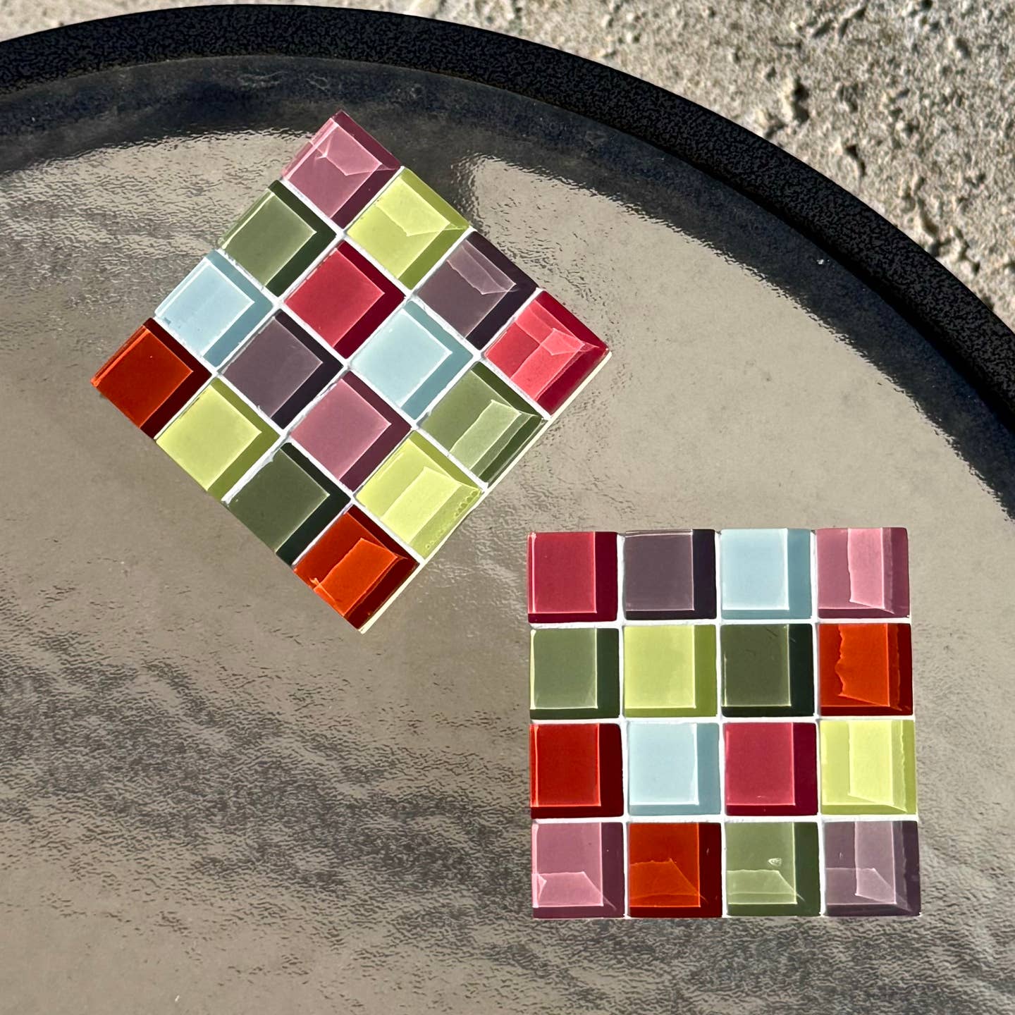 Glass Tile Coasters