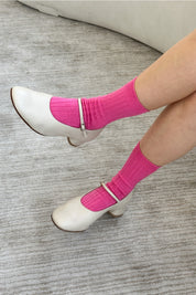 Bright Pink Her Socks