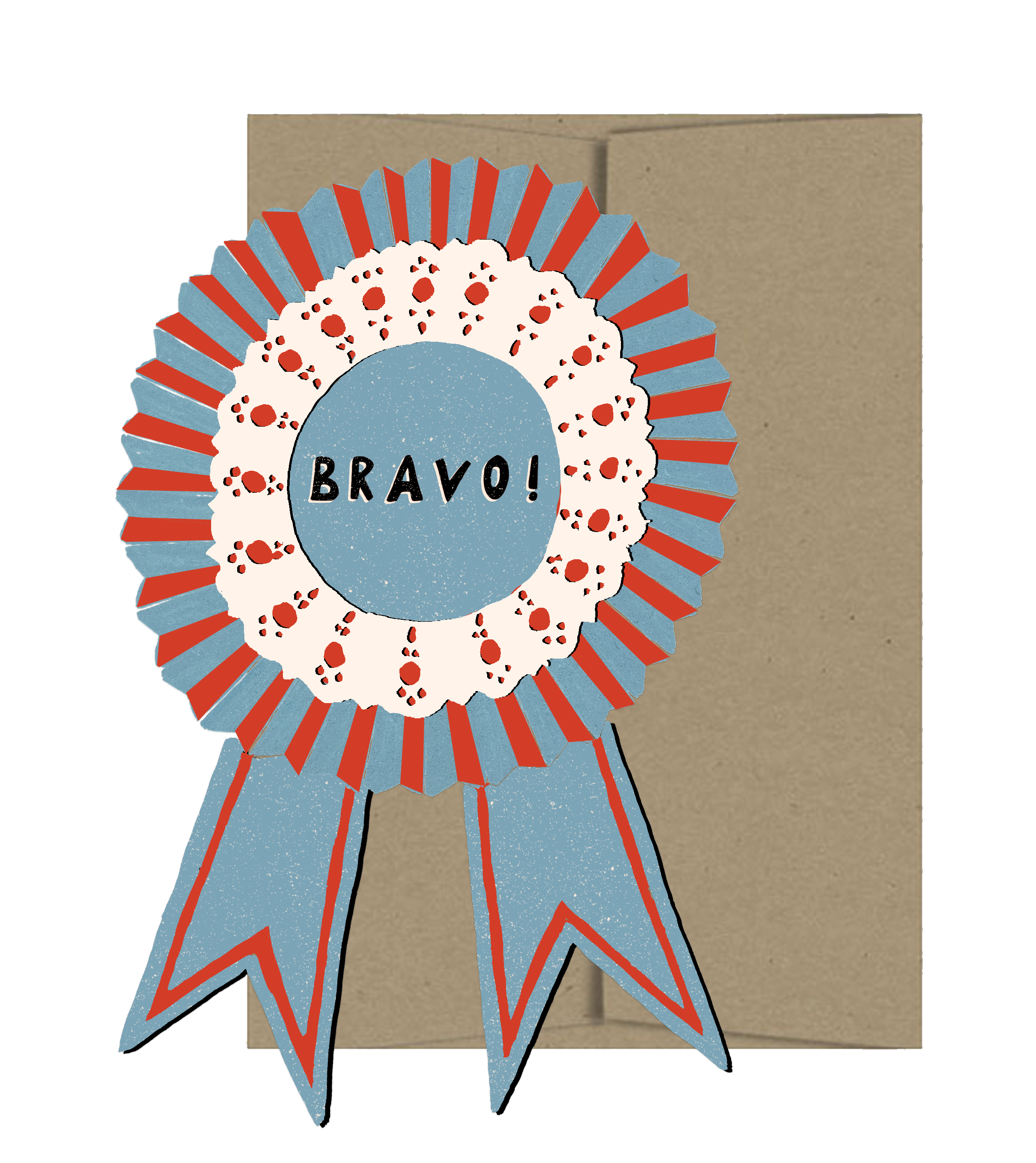 Bravo Medallion Die Cut Card