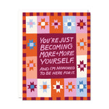 Becoming More Yourself Card