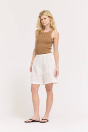 Ruffle Pleat Shorts