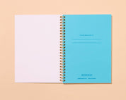 Letterpress A5 Spiral Notebook (Lined)—Gingham