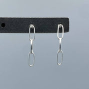 Triple Link Post Earrings