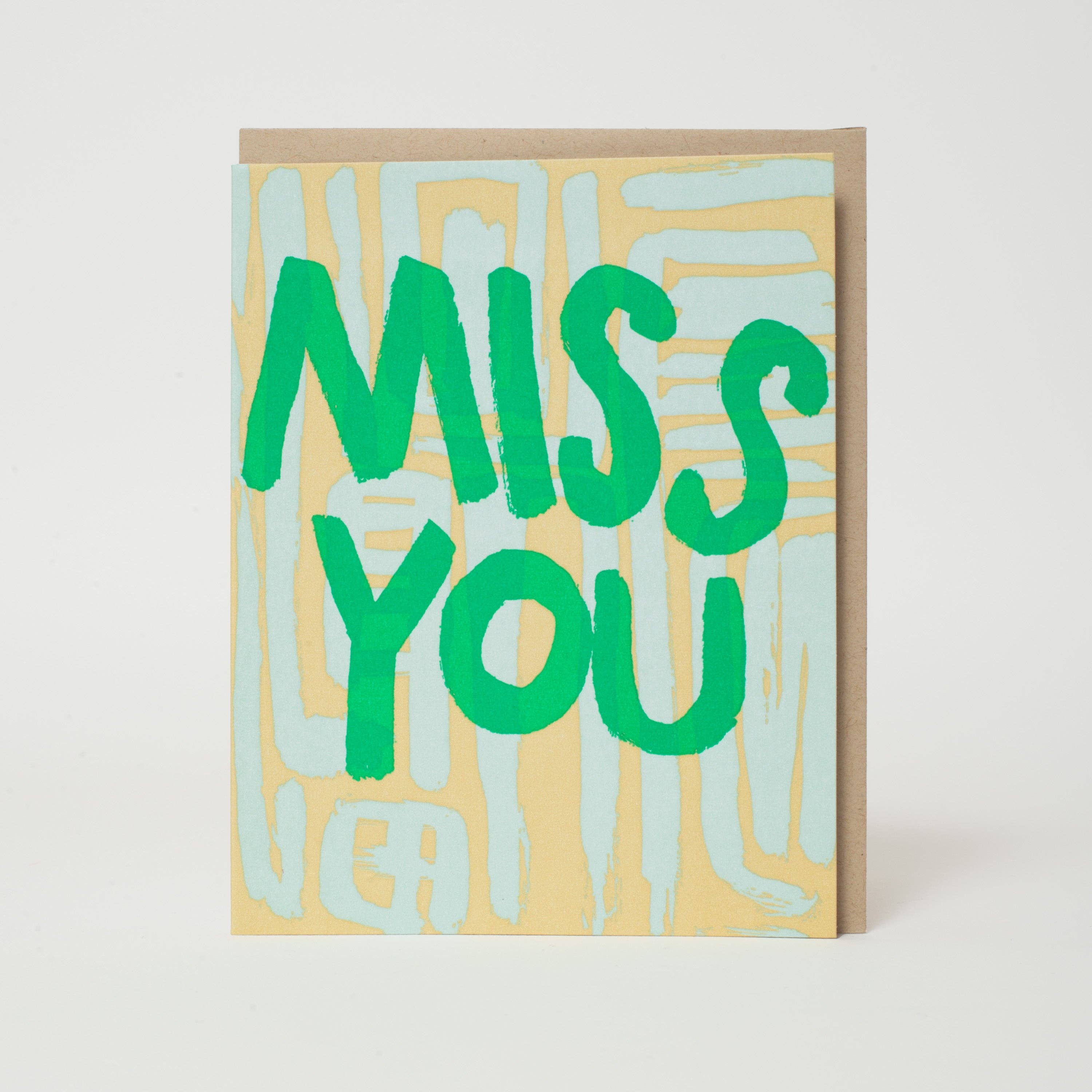 Miss You Card