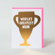 Best Mom Gold Trophy Card