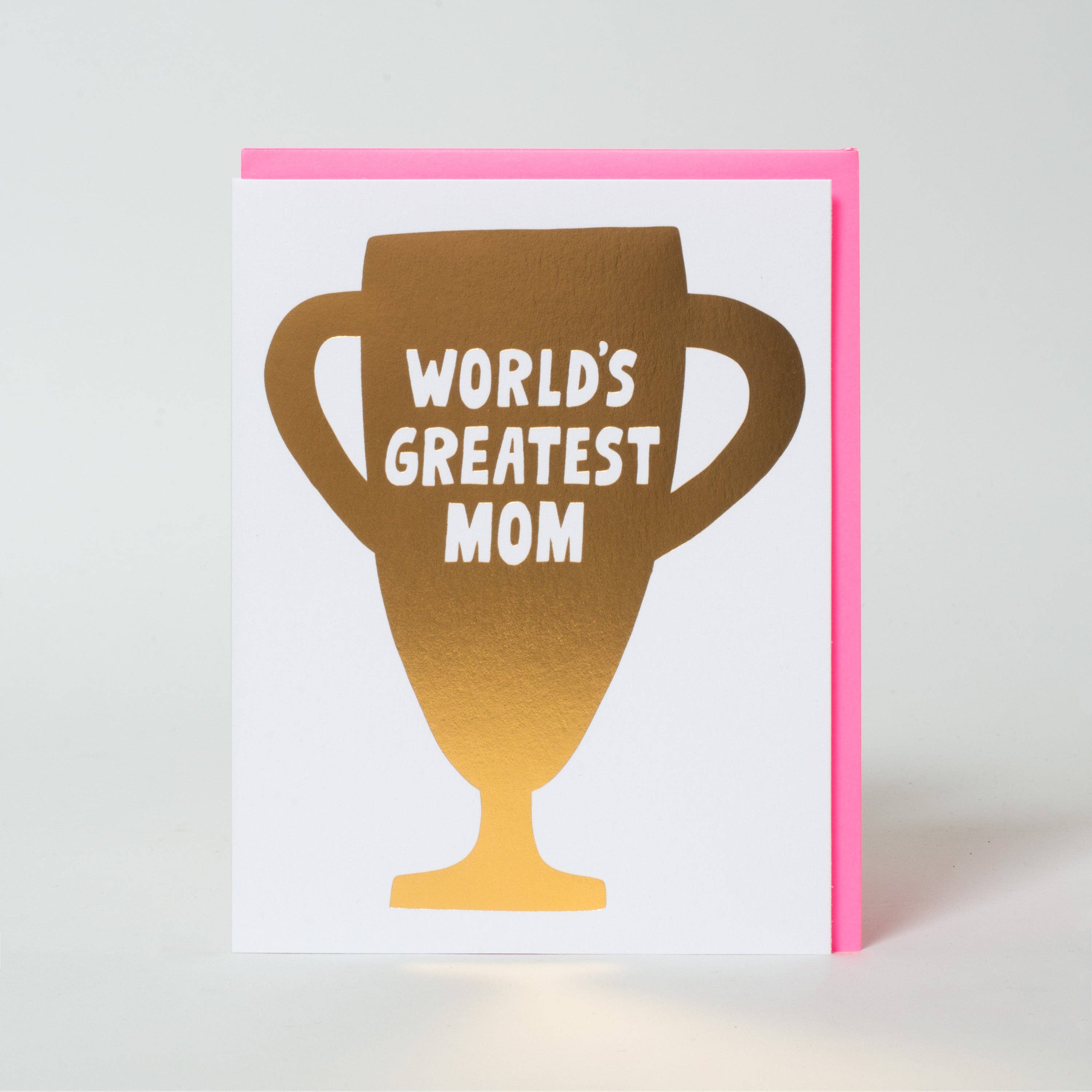 Best Mom Gold Trophy Card