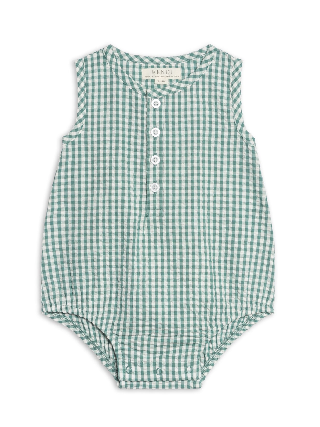 Wren Seersucker Bubble Romper