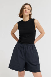 Ruffle Pleat Shorts