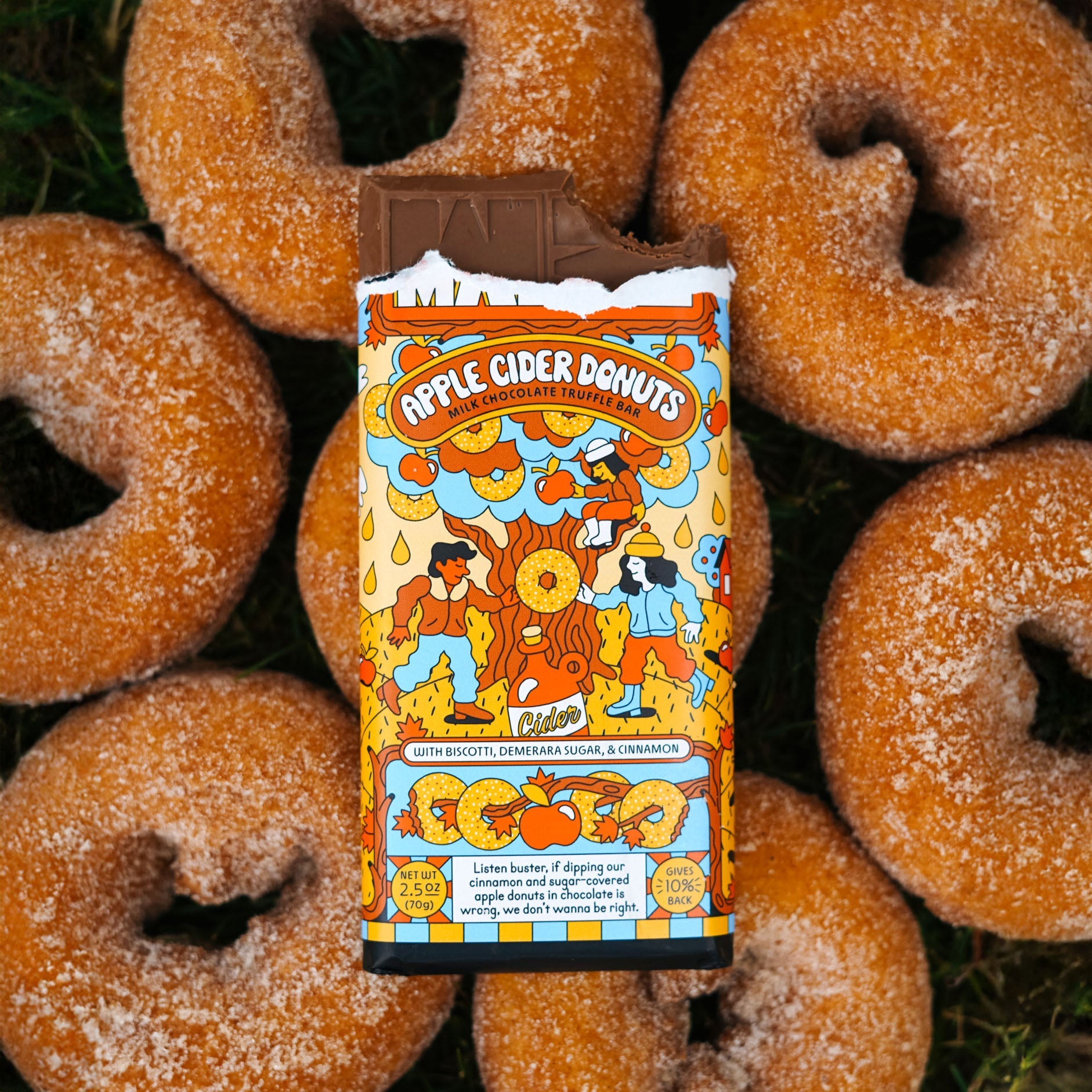 Apple Cider Donuts Truffle Bar