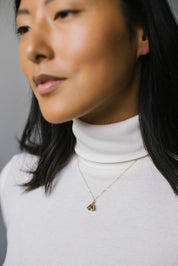 Bell Flower Charm Necklace - Gold Fill