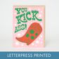 Kick Ass Cowboy Boot Card