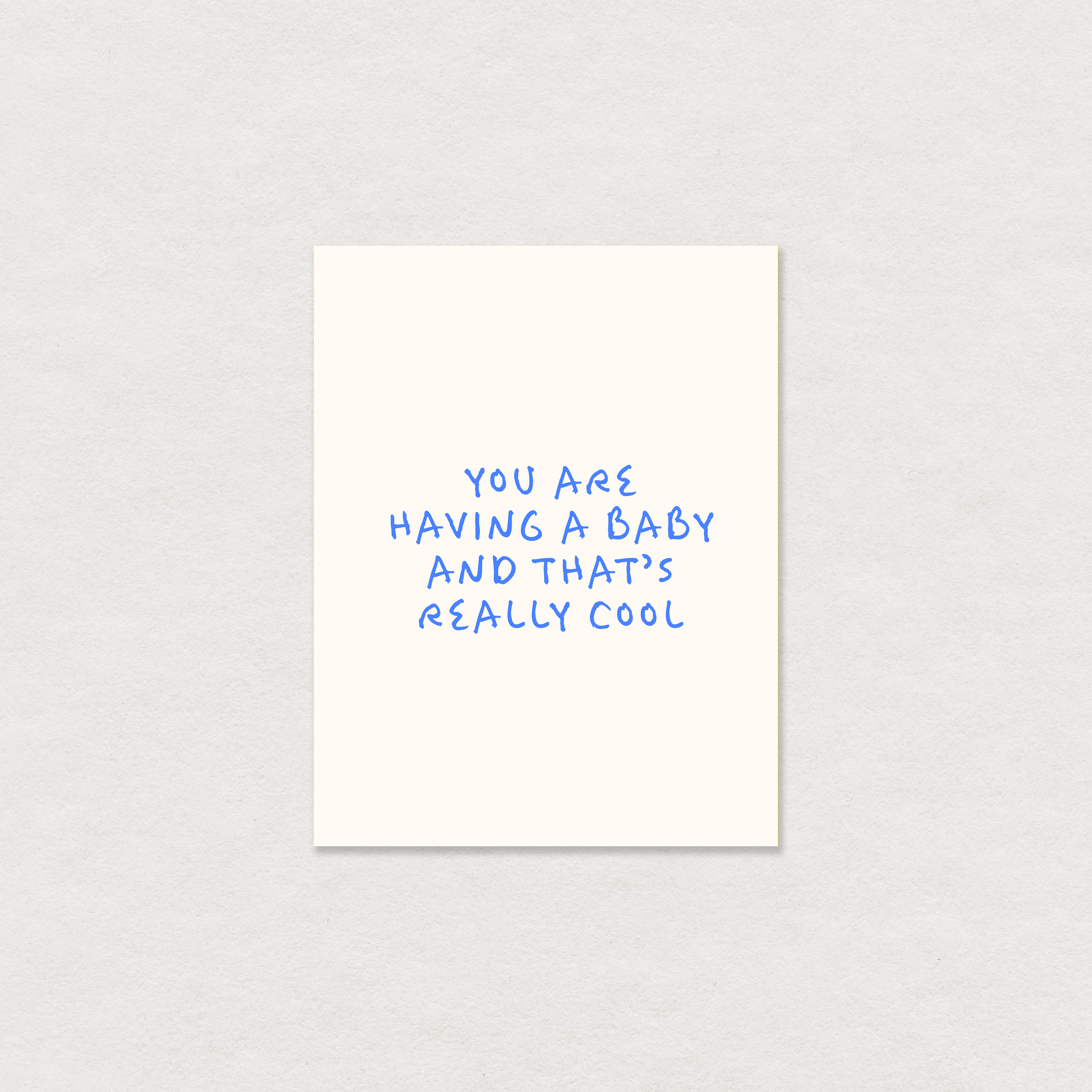 You Are Having A Baby Card