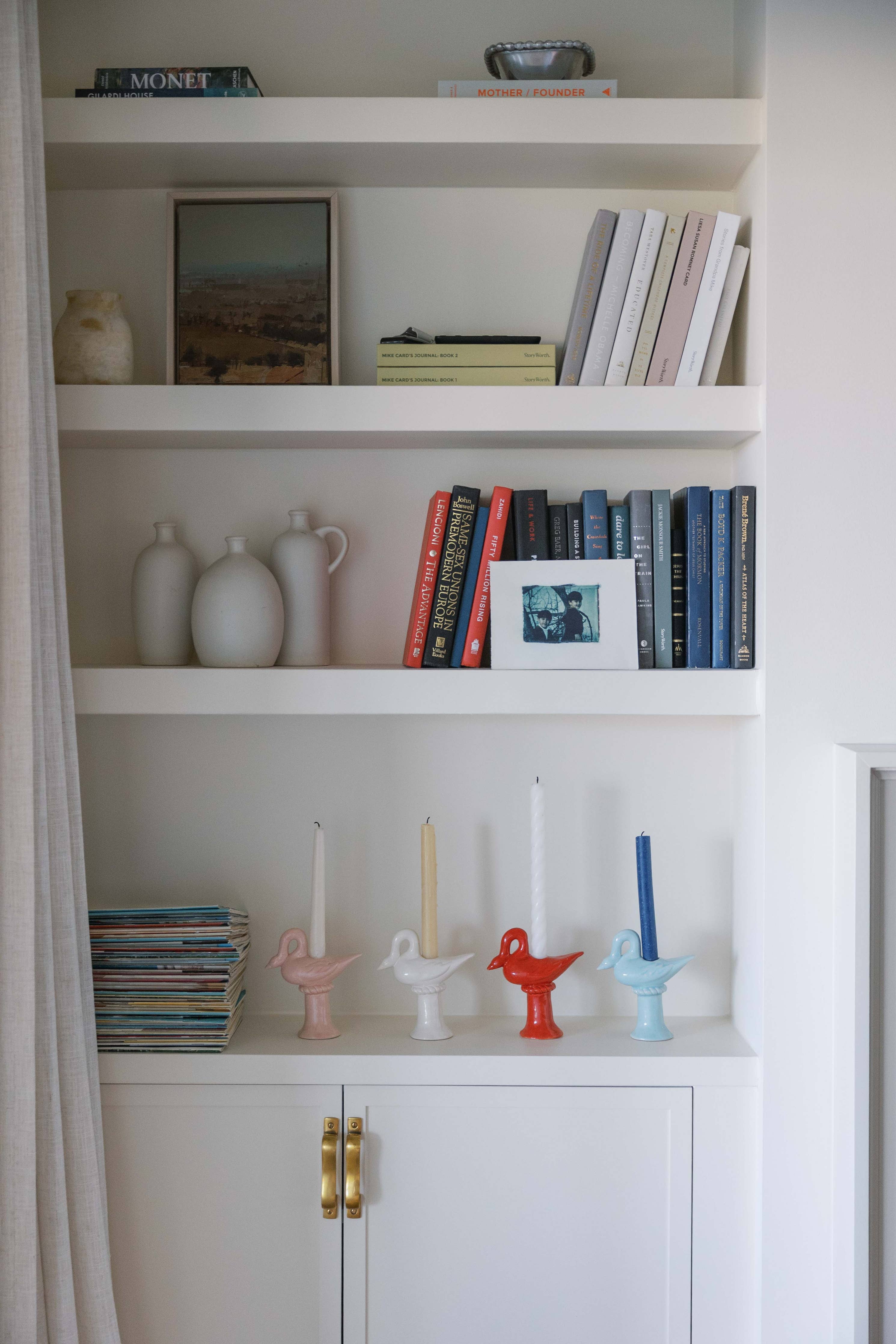 Nordic Swan Candlestick Holder