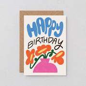 Happy Birthday Flowers In Vase Card