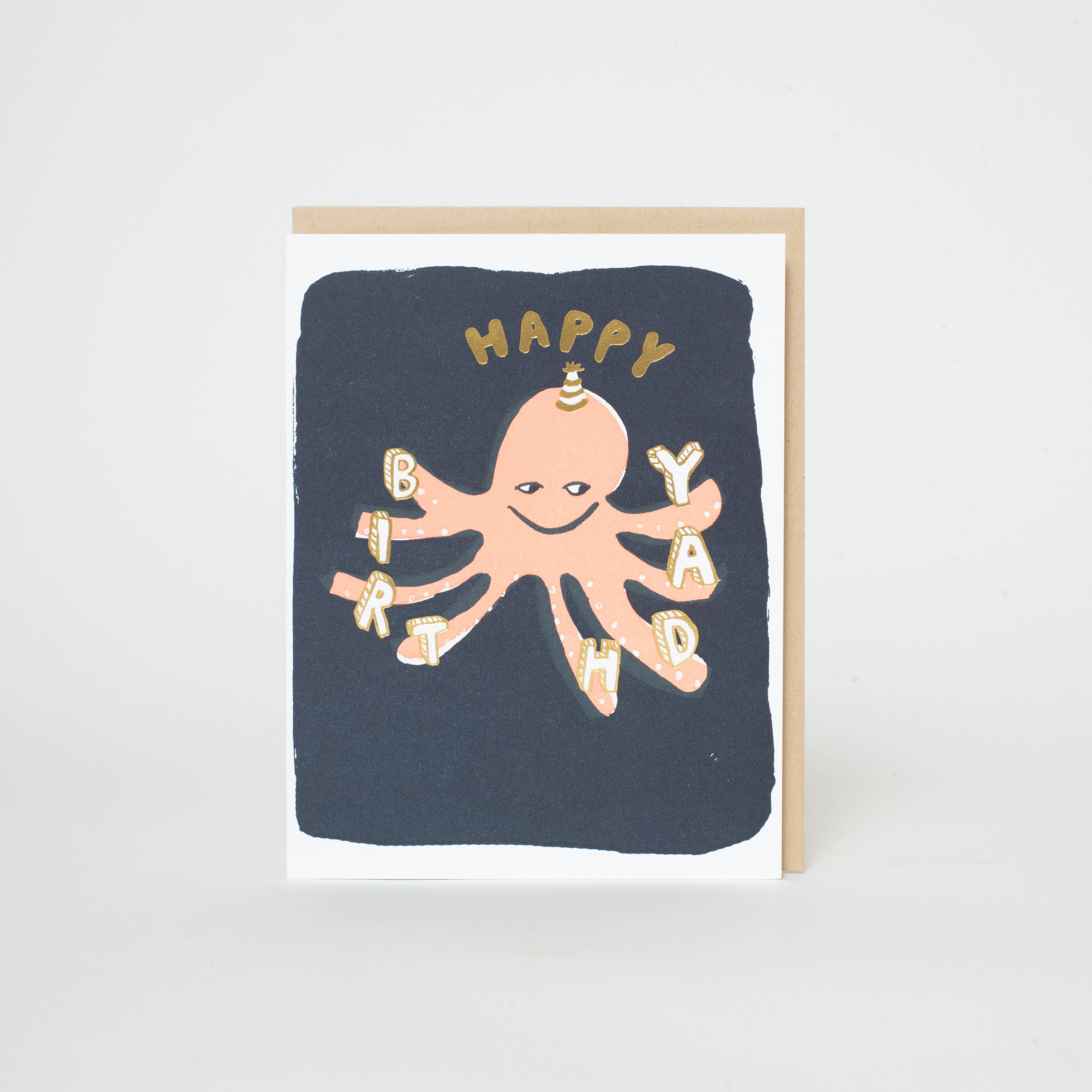 Octopus Birthday Card
